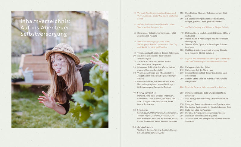 Selbstversorgung Marie Diederich. Löwenzahn Verlag. Innenansicht