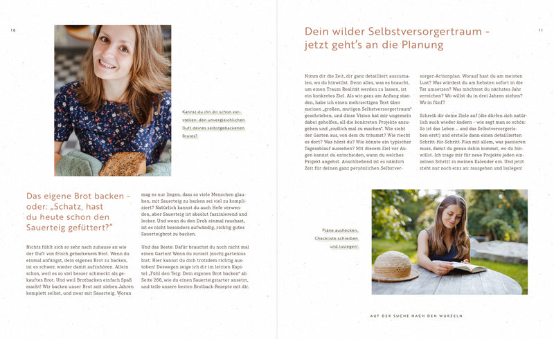 Selbstversorgung Marie Diederich. Löwenzahn Verlag. Innenansicht
