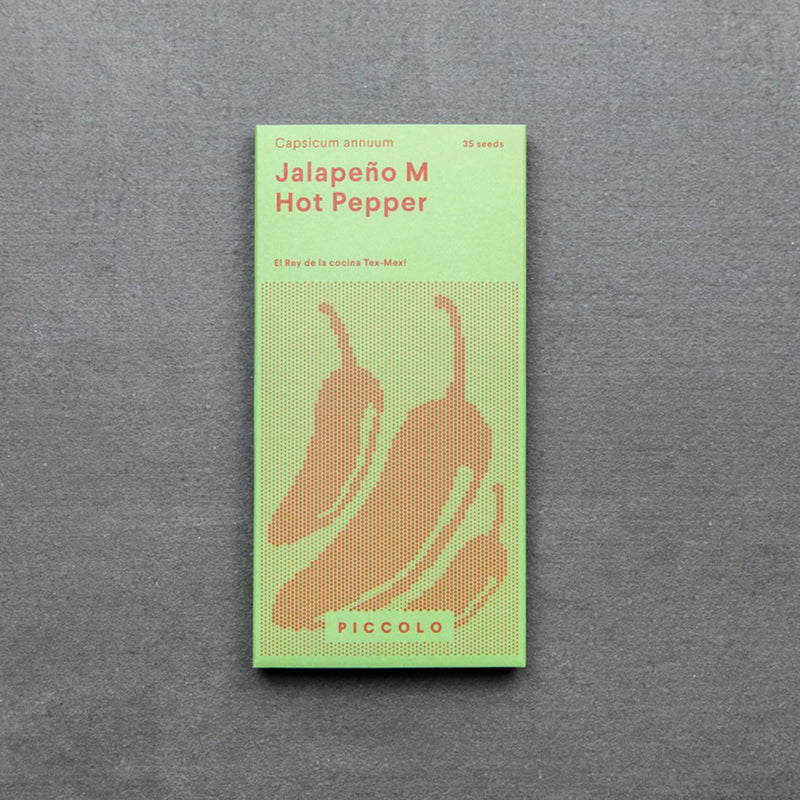 Jalapeno Samen in grüner Verpackung mit schöner Illustration