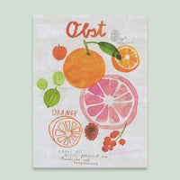 Poster Obst DIN A3